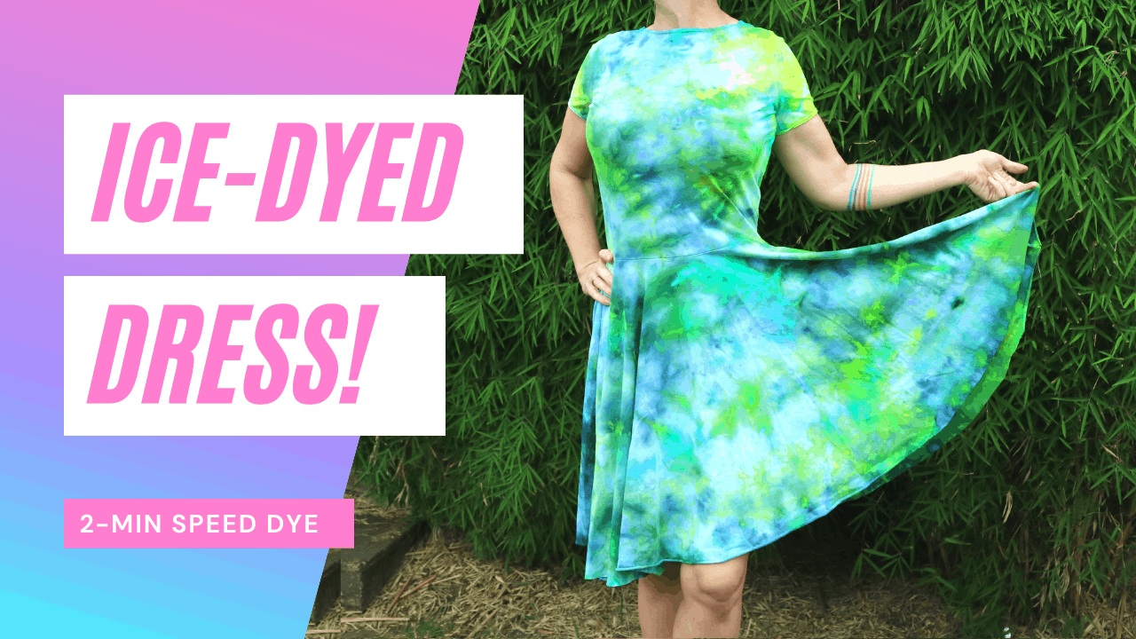 Ice-Dyed Dress! Gorgeous video of ice-dye technique