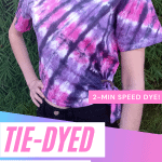 Tie-Dyed Stripes Cropped T-Shirt - simple & stunning!