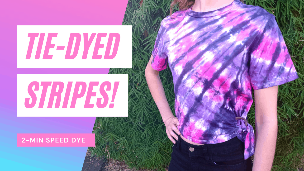 Tie-Dyed Stripes Cropped T-Shirt – simple & stunning!