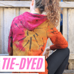Women's tie-dye hoodie