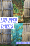 Low water immersion dyeing tie-dye