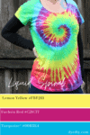 Rainbow spiral tie-dye colour palette