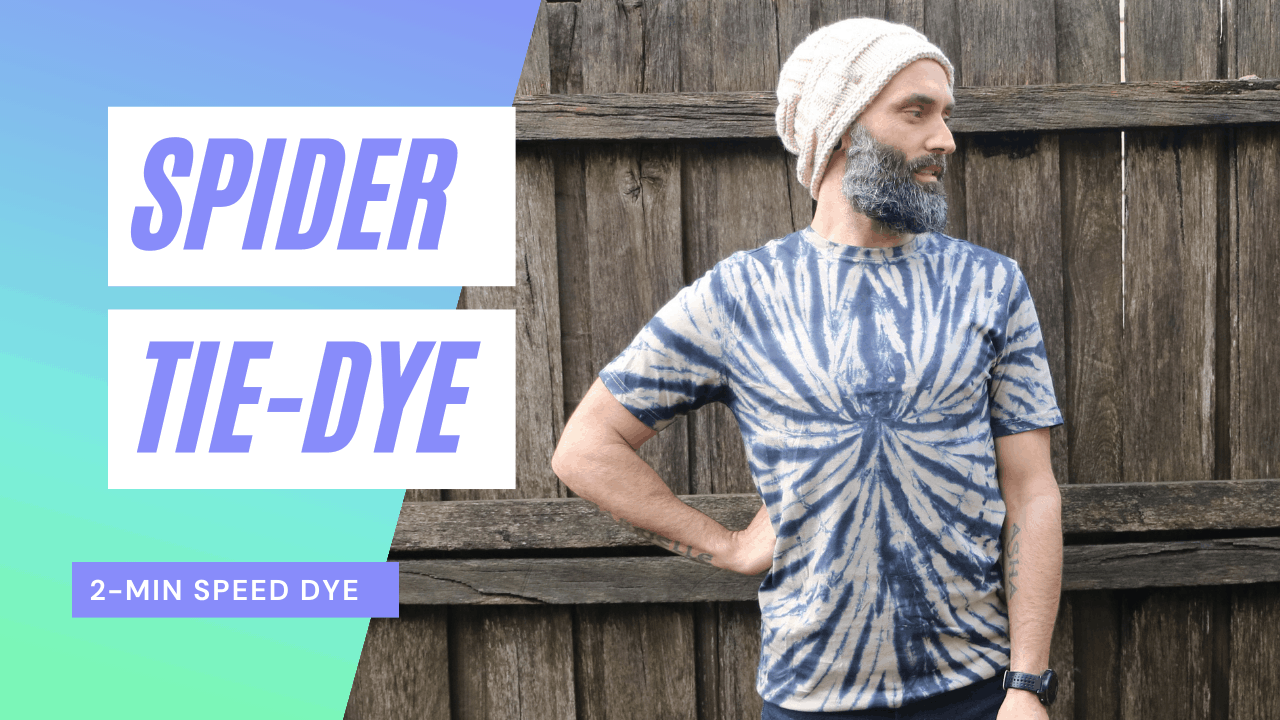 Spider Tie-Dye Shirt - easy tie-dye pattern!