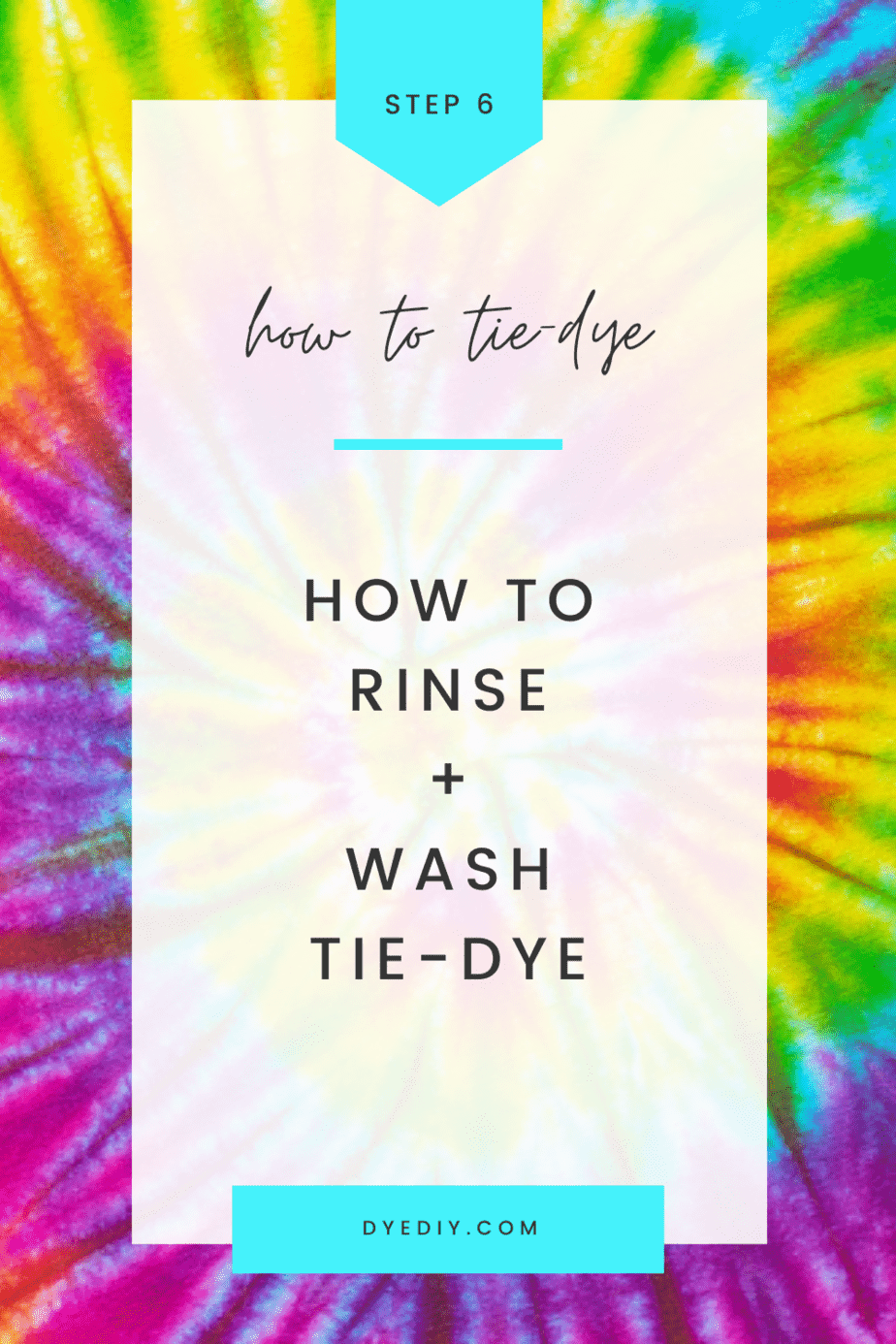 How to tie-dye guide - How to Rinse and Wash Tie-Dye Clothes