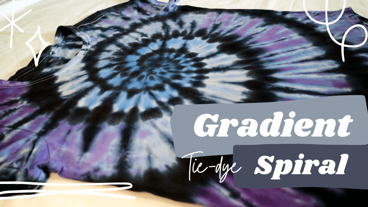 Gradient Tie-Dyed Spiral t-shirt