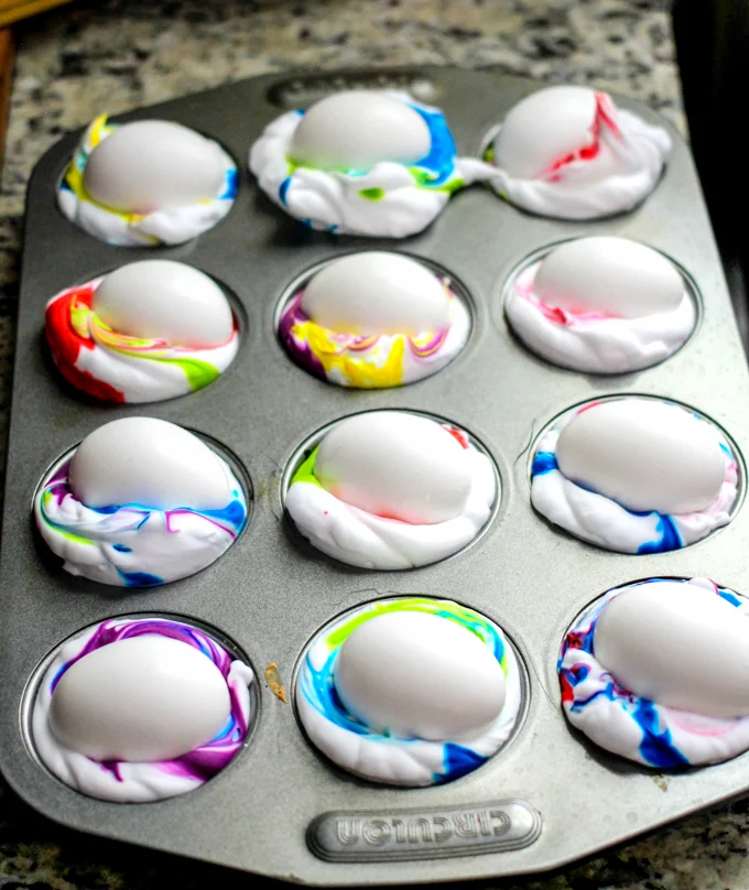 How to Dye Easter Eggs Without Food Coloring: Shaving Cream, Beets