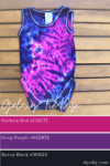 Pink and purple galaxy tie-dyed baby onesie dye palette