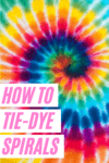 How to tie-dye a spiral pattern - Dye DIY